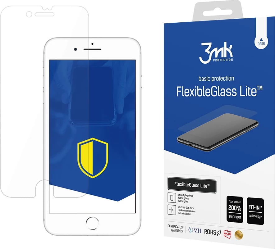 Xham hibrid mbrojtës për ekran, 3mk FlexibleGlass Lite për iPhone 8