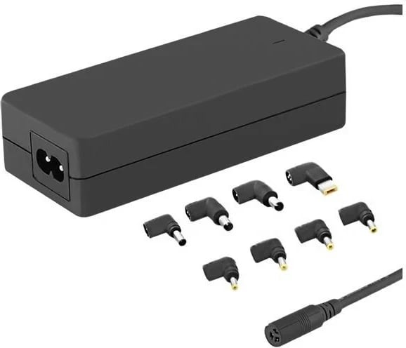 Karikues dhe përshtatës për laptopë Qoltec, 65W