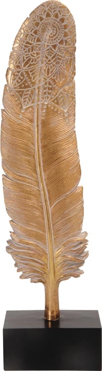 Dekor pendë, ngjyrë ari, polirezine, 8x5x29cm