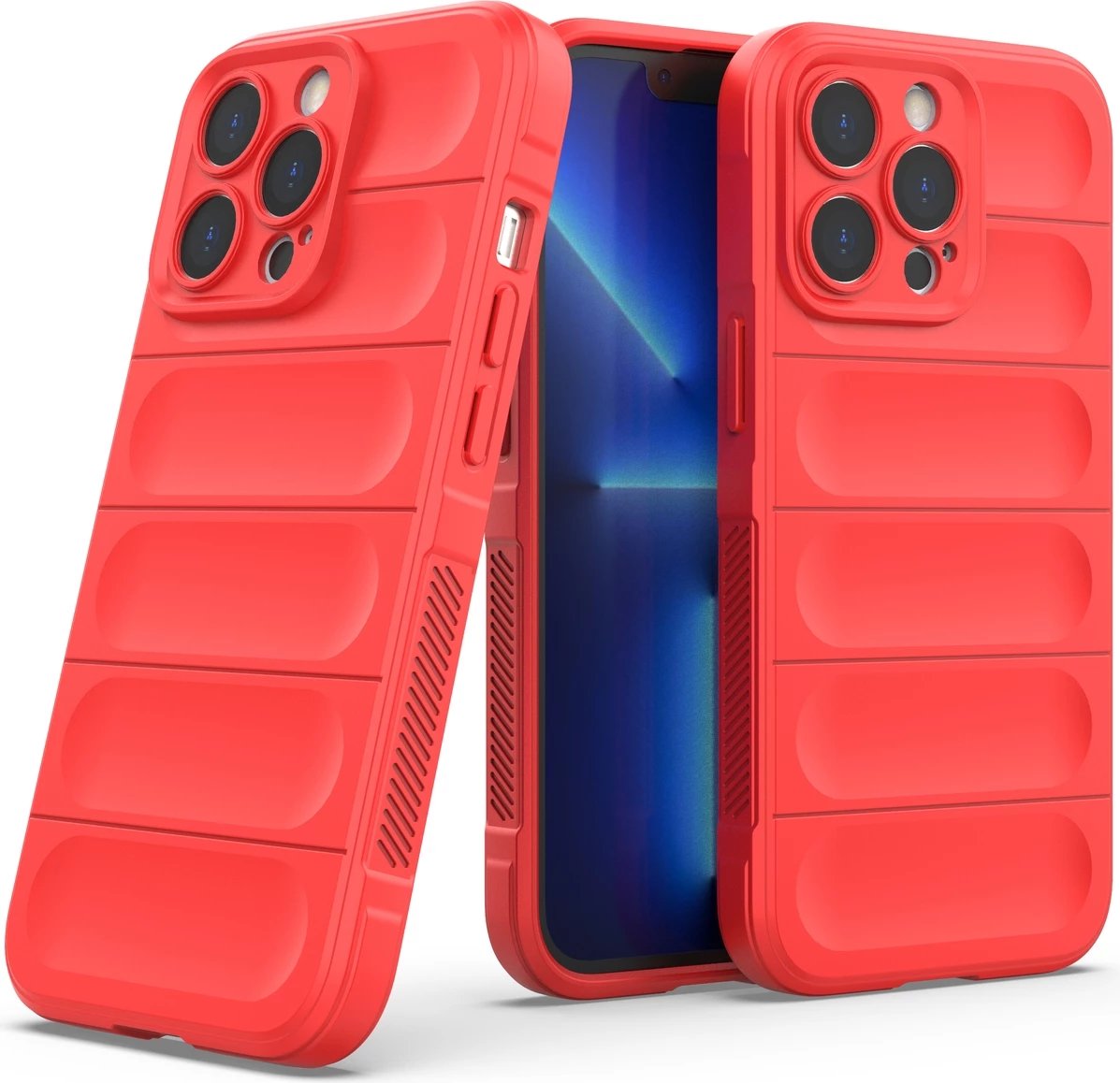 Mbështjellës Hurtel Magic Shield Case për iPhone 13 Pro, TPU, Kuqe