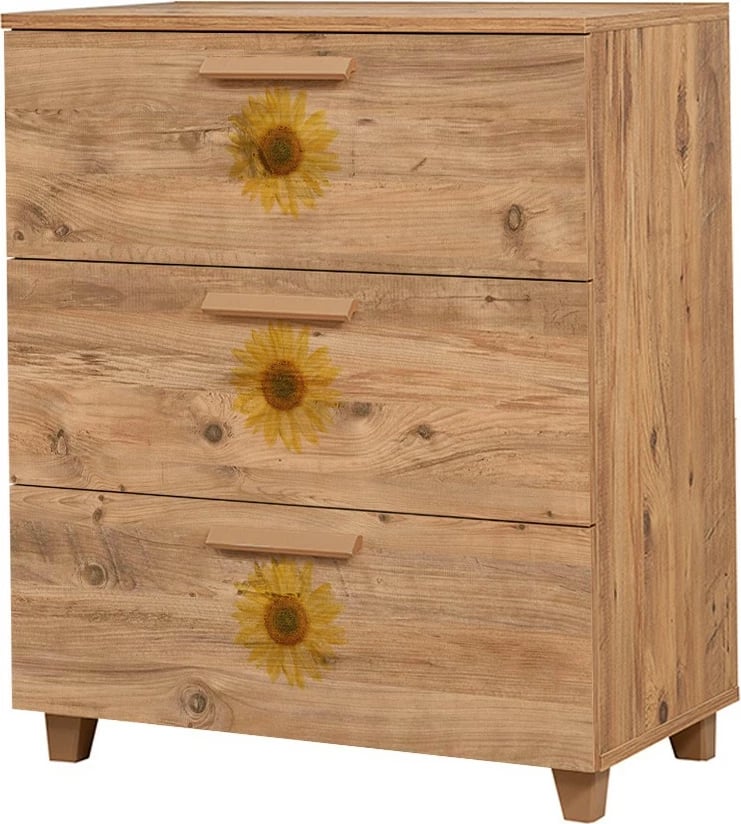 Komodë dekorative Skye Decor, Leva Gravis Seed, ngjyrë Atlantic Pine