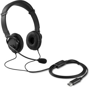 Kufje Kensington HiFi me mikrofon, USB, kontroll volumit, e zezë