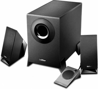 Sistem zëri Edifier M1360 2.1, 8.5W, për PC, dru, i zi