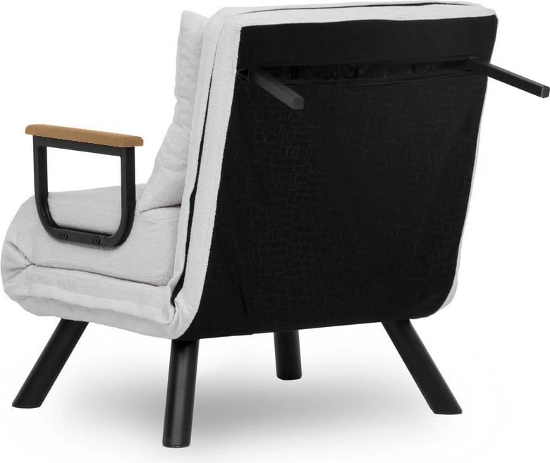 Krevat-karrige një vendës, Atelier del Sofa, Sando Single, teddy e bardhë