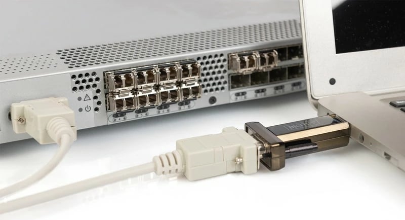 Adapter USB 2.0 në RS232 Digitus DA-70156, 80cm, Zi