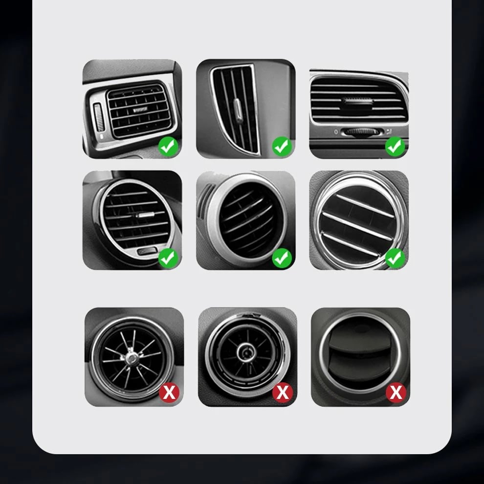 Mbajtës graviteti për celular Baseus Cube SUYL-FK01 për ventilator të makinës, i zi