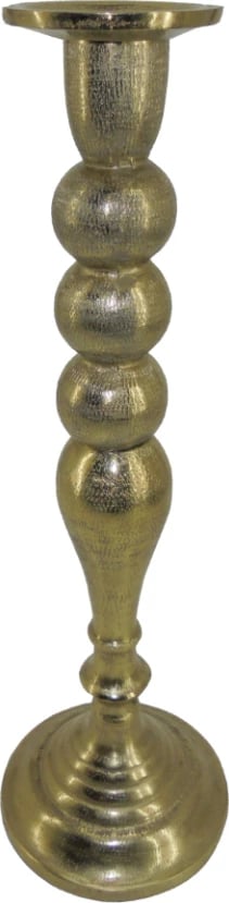 Mbajtëse qirinjsh Dazzle, alumin, ngjyrë ari, 15x15x46cm