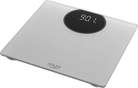 Peshore banjoje Adler AD8175 180 kg ekran LED xhami i temperuar 6 mm argjendtë