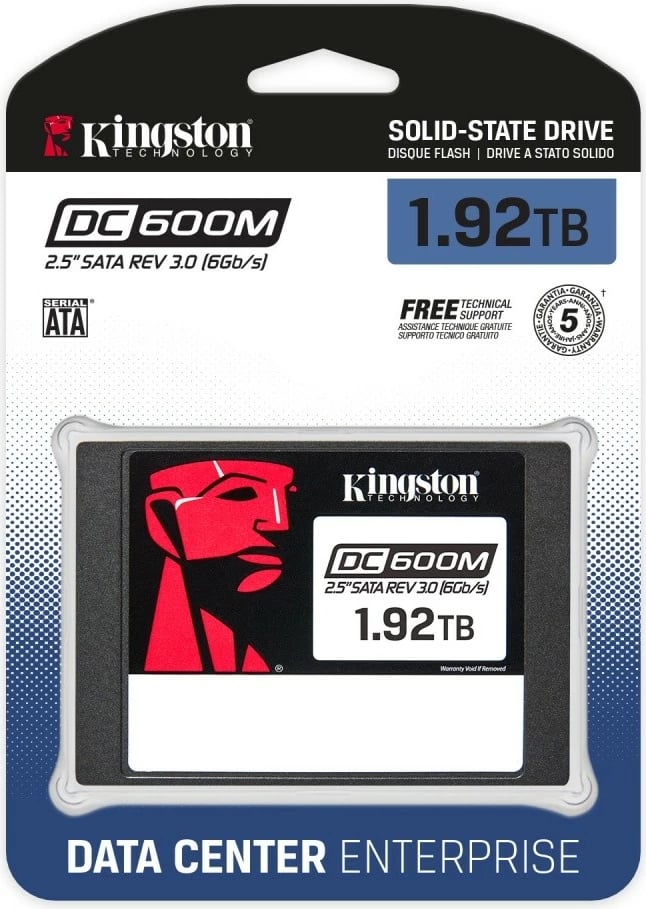 SSD Kingston DC600M 1.92TB, 2.5", SATA III, i brendshëm