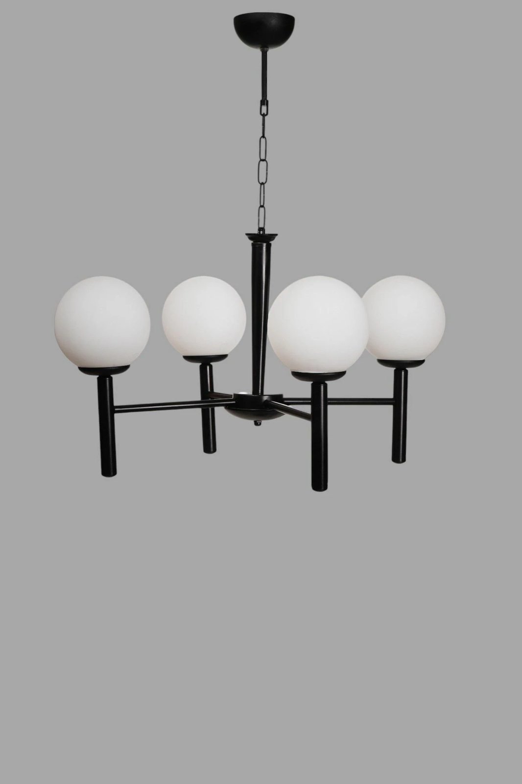 Llambadar Opviq, 8978-4, metal dhe qelq, ngjyrë e bardhë dhe e zezë