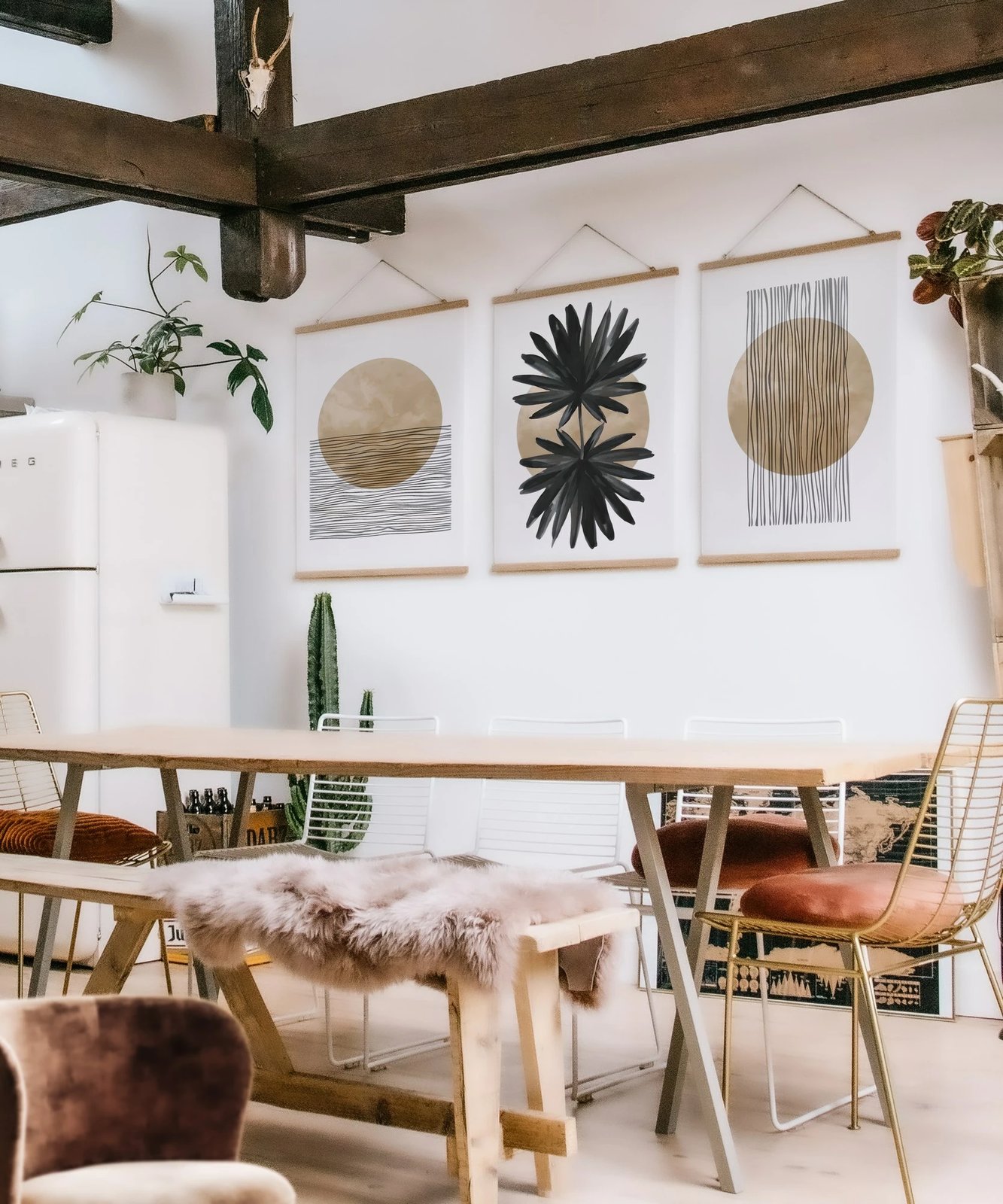 Pikturë dekorative me kornizë (3 copë), Wallity, SRG28