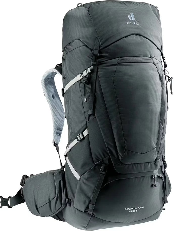 Çantë shpine Deuter Aircontact Pro 65+10 SL për gra, grafit
