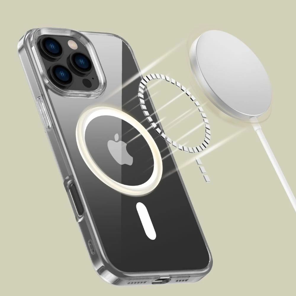 Mbështjellës Tech-Protect FlexAir Hybrid MagSafe për iPhone 16 Pro Max, Transparent