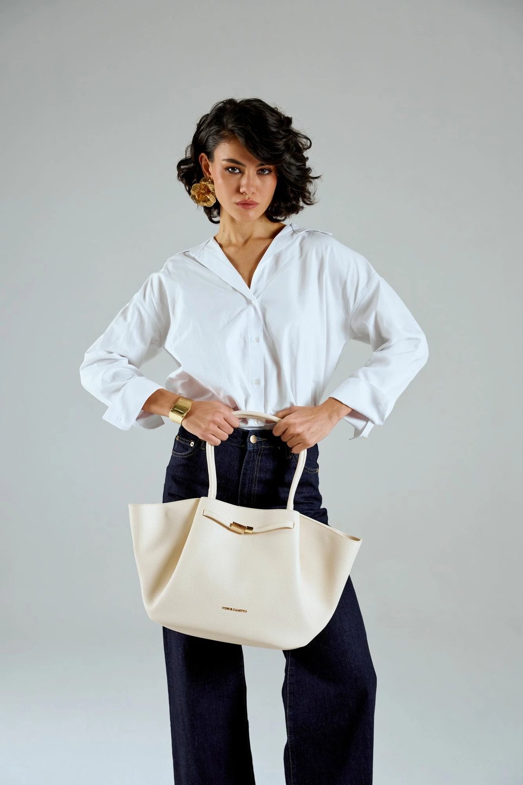 Çantë tote Vince Camuto, Prato, bezhë