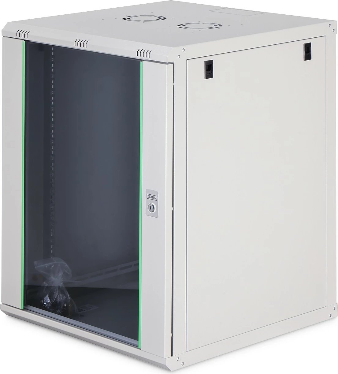 Kasë rrjeti Digitus Dynamic Basic 16U 600x600mm, xham, gri