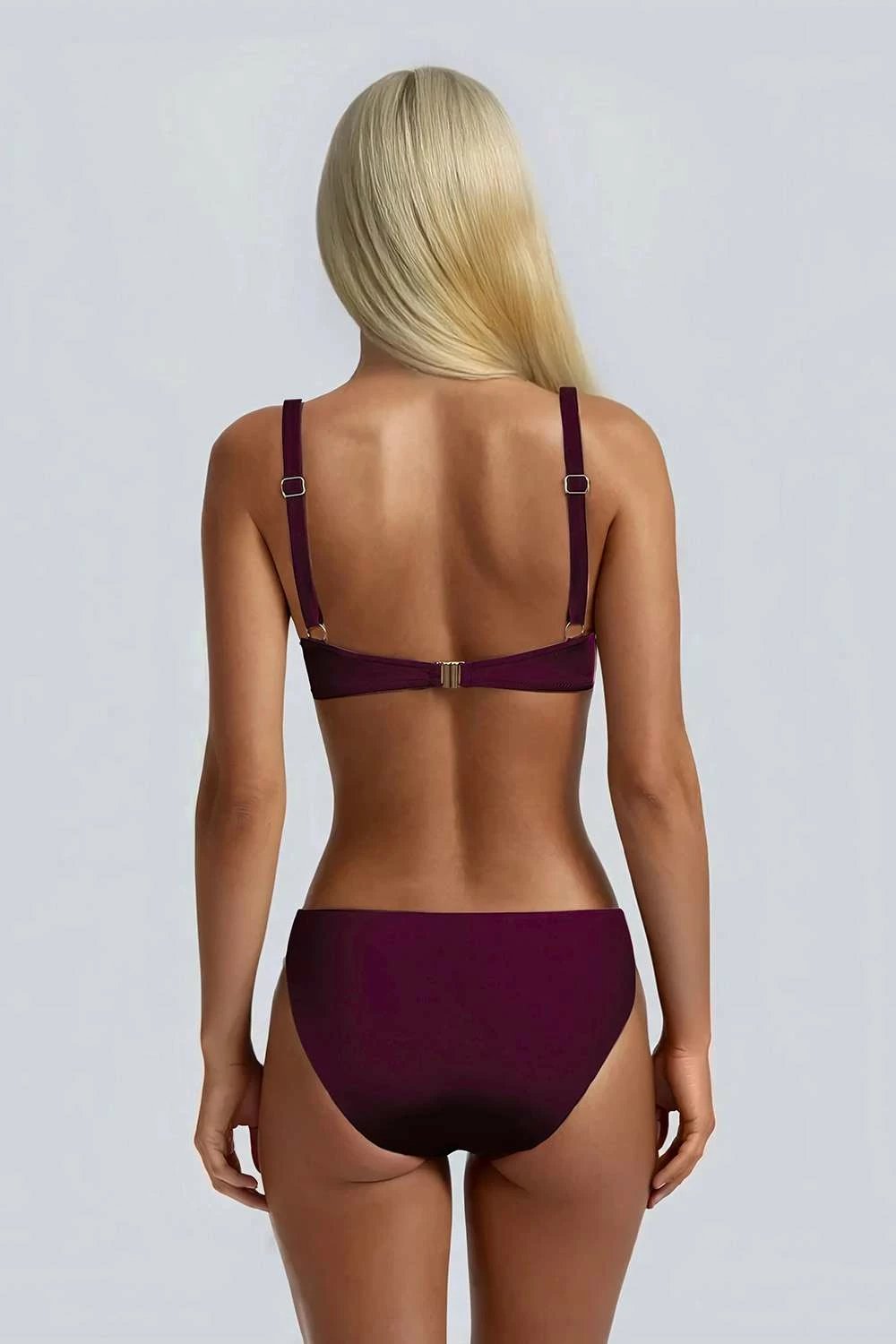 Set bikini dy pjesësh, ngjyrë Wildberry, Jumeon, Delma