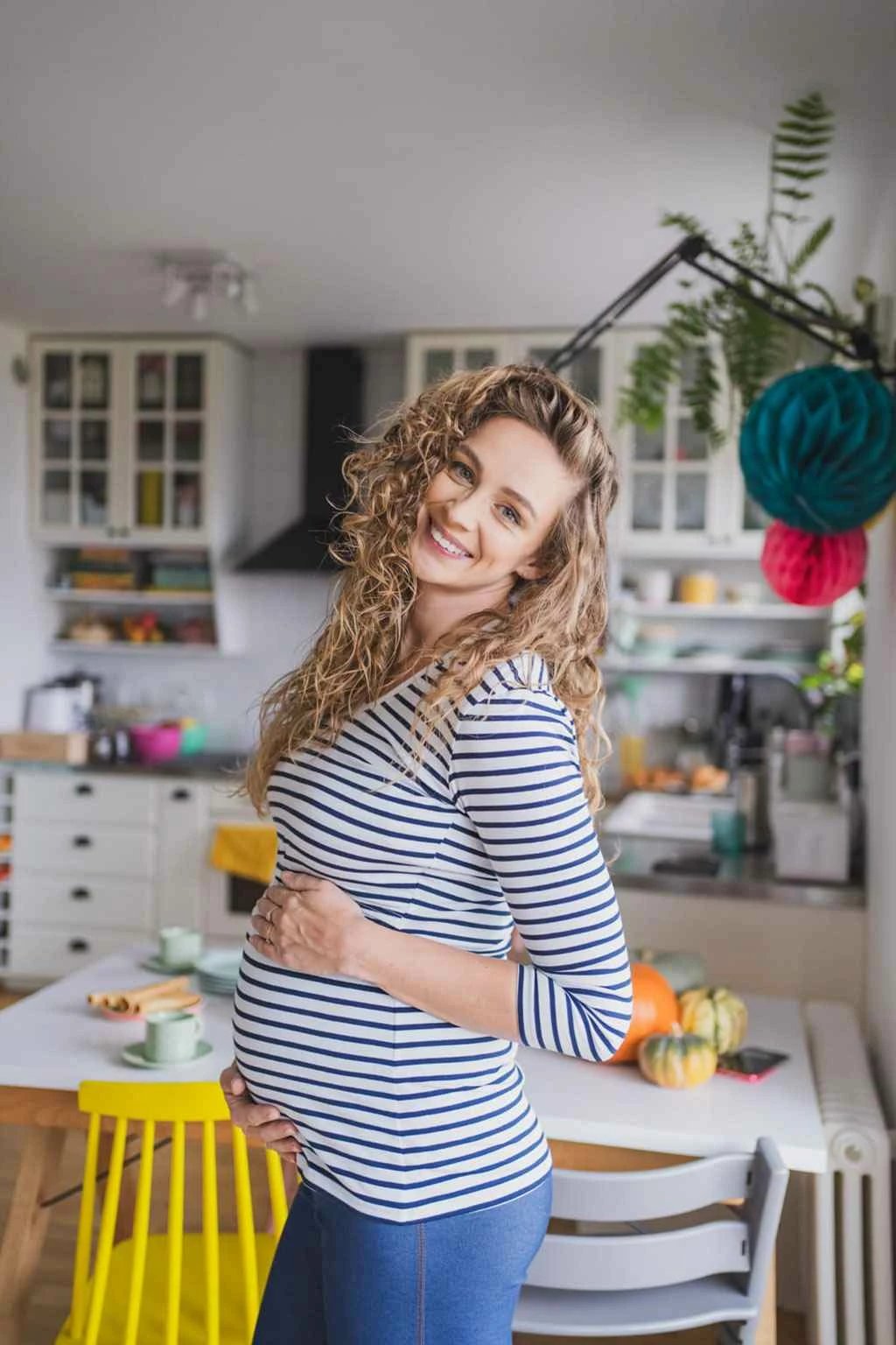 maicë materniteti dhe gjidhënie, milk & love, Milk Shirt, V-qafë, pambuk 92% me elastan 8%, mëngë 7/8, madhësia S, vija bardh e kalter