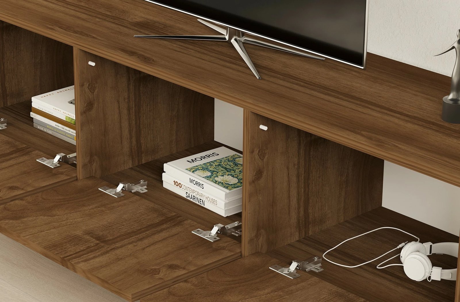 Komodë TV Hanah Home, Melody, ngjyrë arre