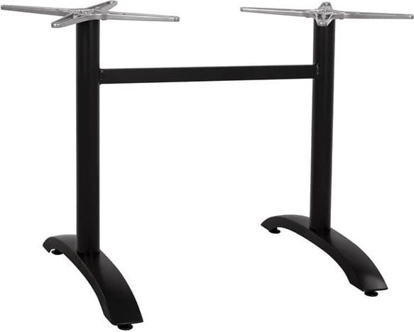 Bazë alumini 2 këmbë FH461.01, ngjyrë e zezë matte, 78x60x73