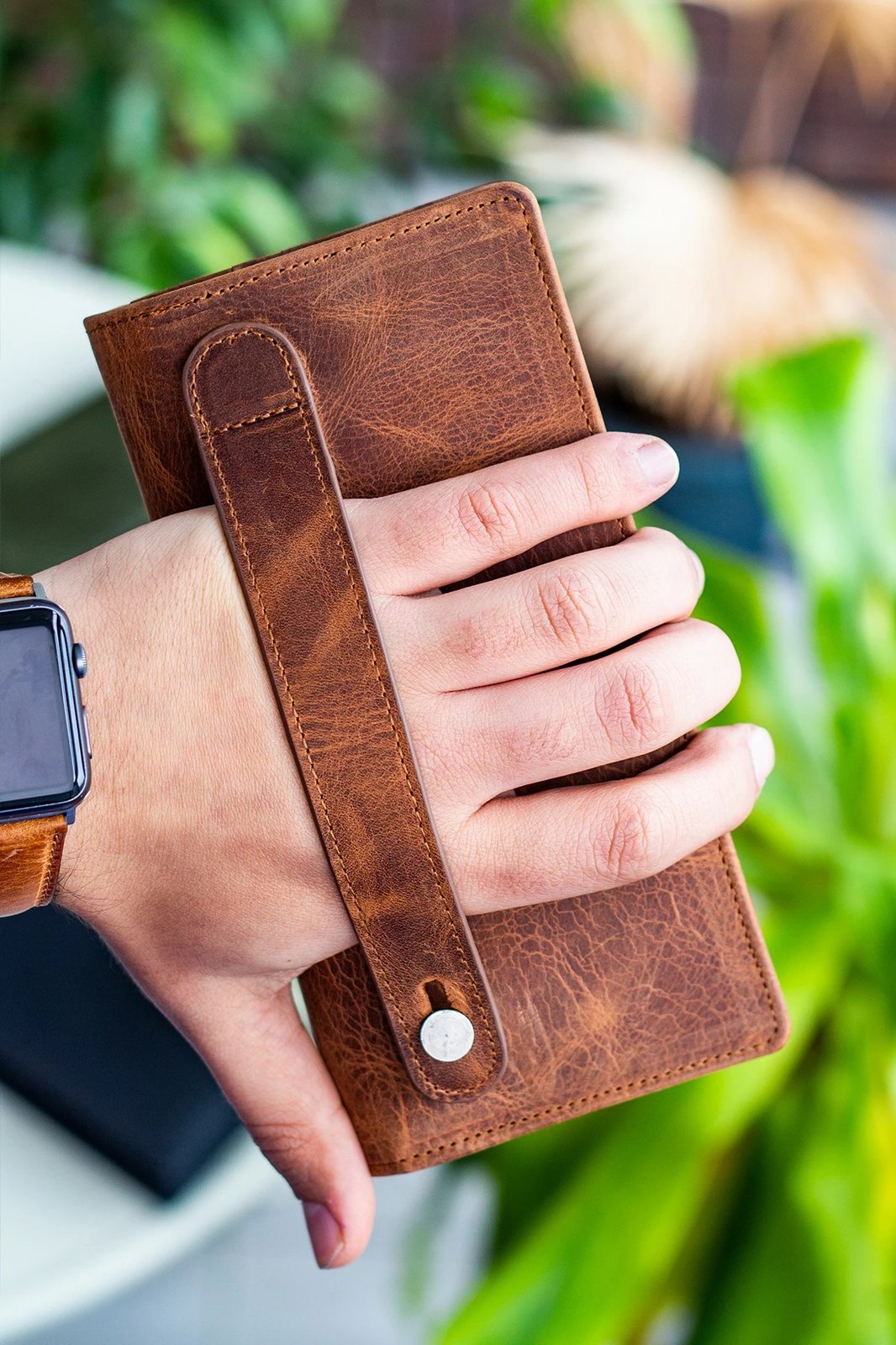 Portofol për burra, ngjyrë tan, Zoozie Bags, Hamburg