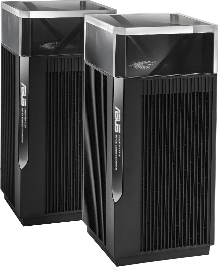 Router mesh Asus ZenWiFi Pro ET12, WiFi 6E AX11000, 2 copë, Zi