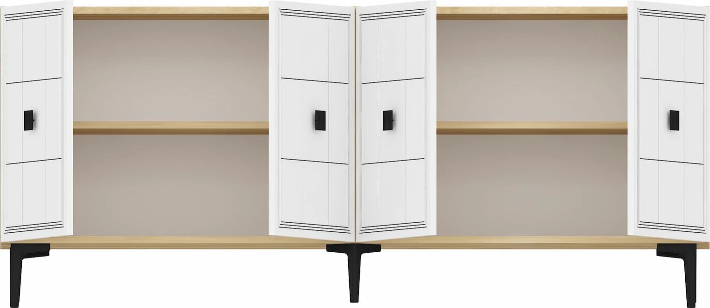 Konsol Skye Decor, Yuka 150, ngjyrë lis safir, e bardhë