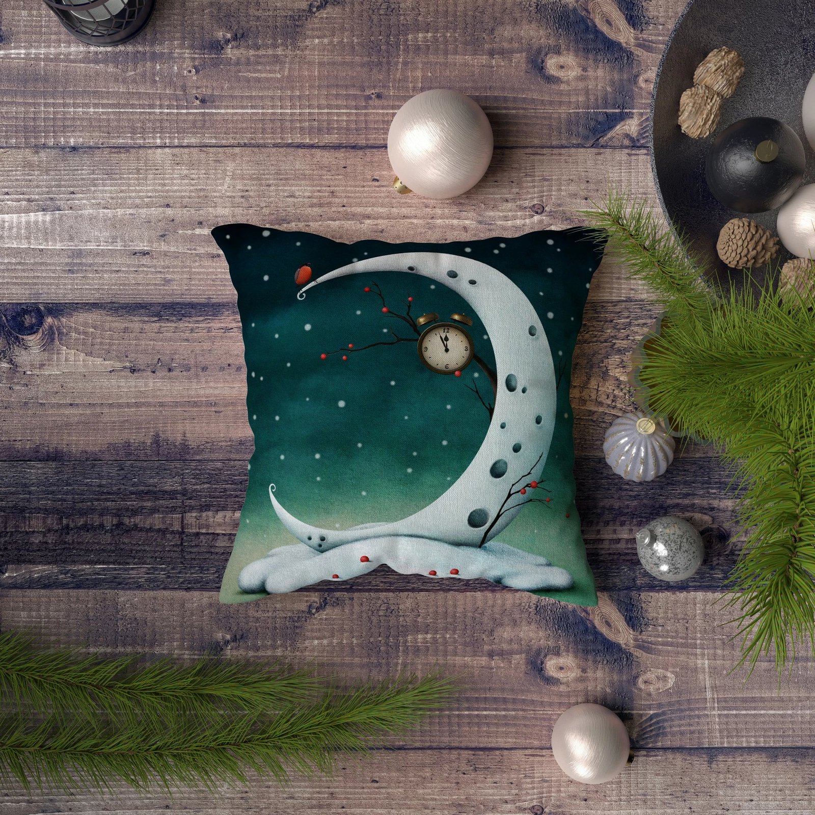 Jastëk Aberto Design, NYXMAS068, shumëngjyrësh, 43x43cm