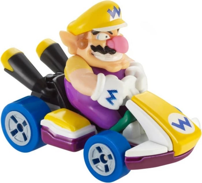 Makina lodër Hot Wheels Mario Kart Wario Standard Kart, shumëngjyrëshe