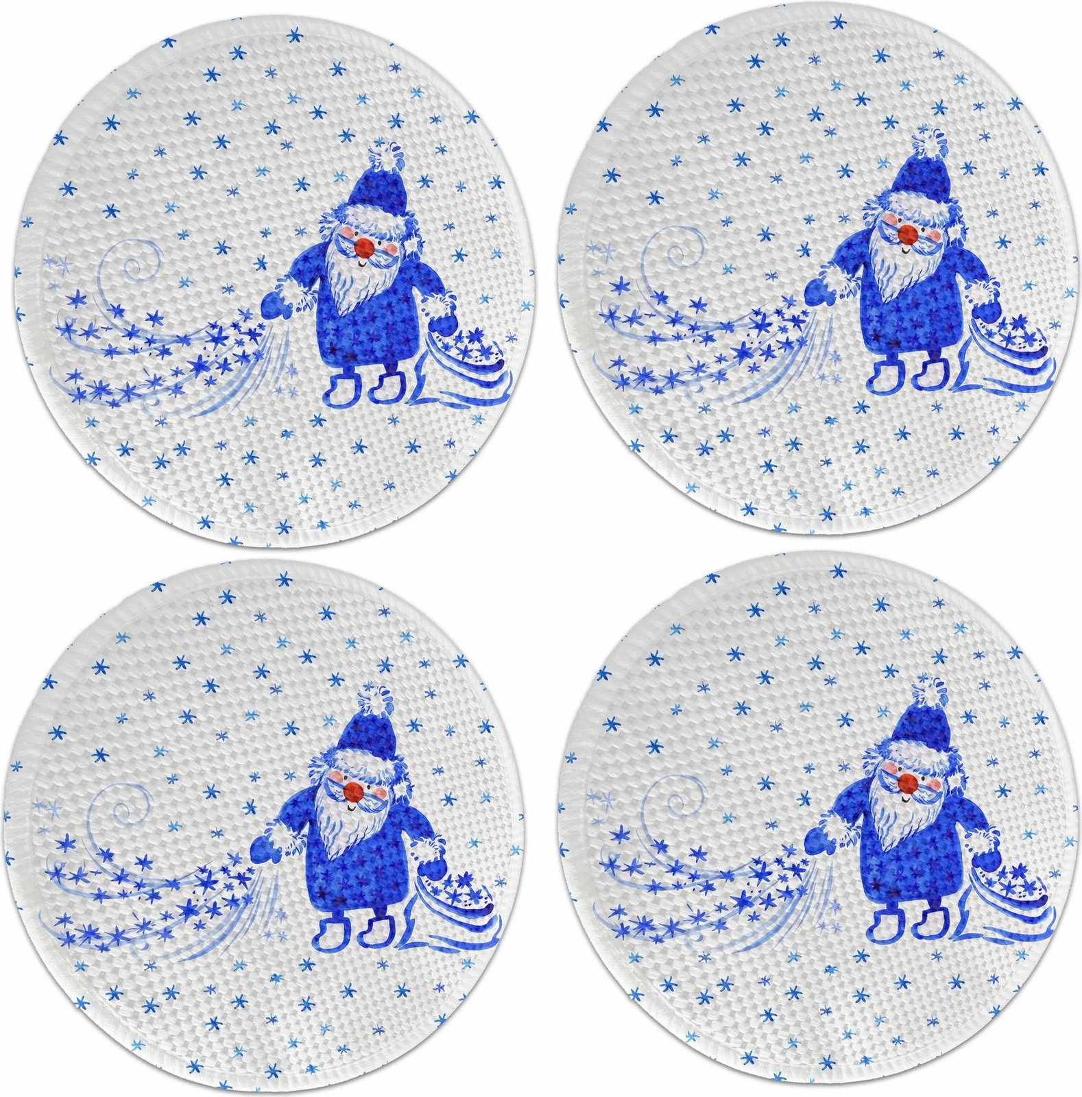 Set 4 nënshtrues tavoline Hermia Concept, shumëngjyrëshe, 37cm