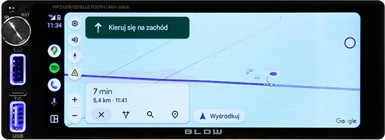 Radio veture BLOW AVH-686A, 1 DIN, ekran 6.86", Bluetooth, CarPlay/Android Auto, e zezë Radio veture BLOW AVH-686A, 1 DIN, ekran 6.86", Bluetooth, CarPlay/Android Auto, e zezë