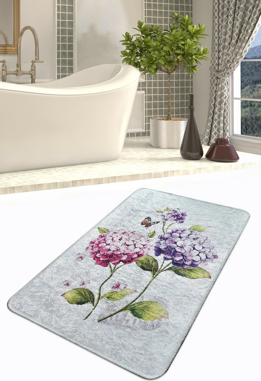 Qilim (60 x 90) Conceptum Hypnose, Ortanca DJT, shumëngjyrësh