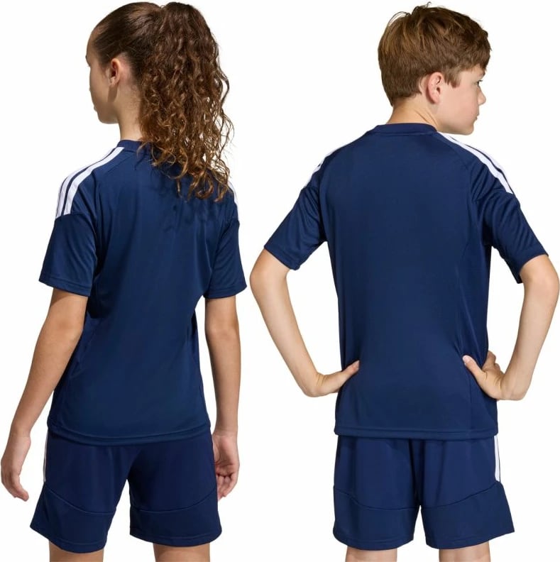 Fanellë futbolli për fëmijë adidas, kaltër e bardhë