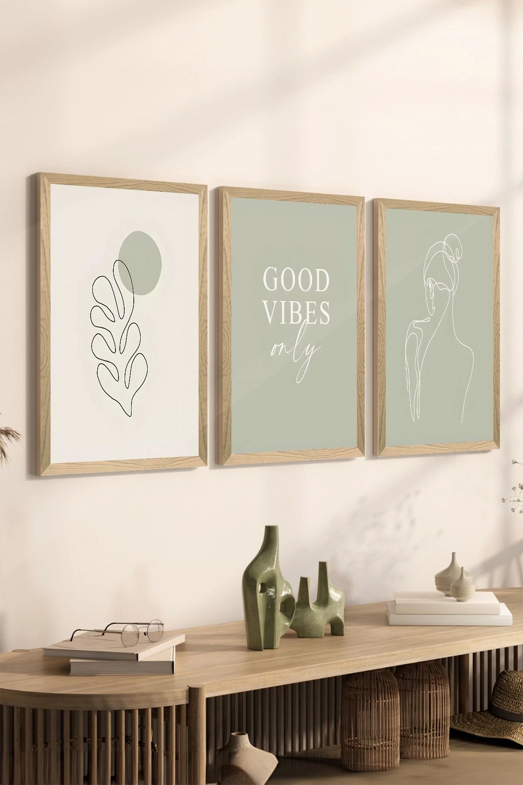 Set pikturash dekorative (3 copë), Wallity, Artsycllct13