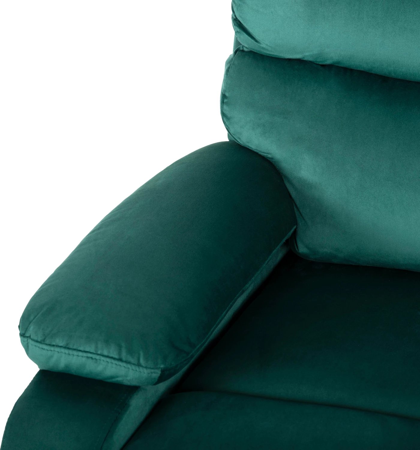 Karrige relaksuese YASUMU, ngjyrë selvi, kadife, 80x93x100H cm