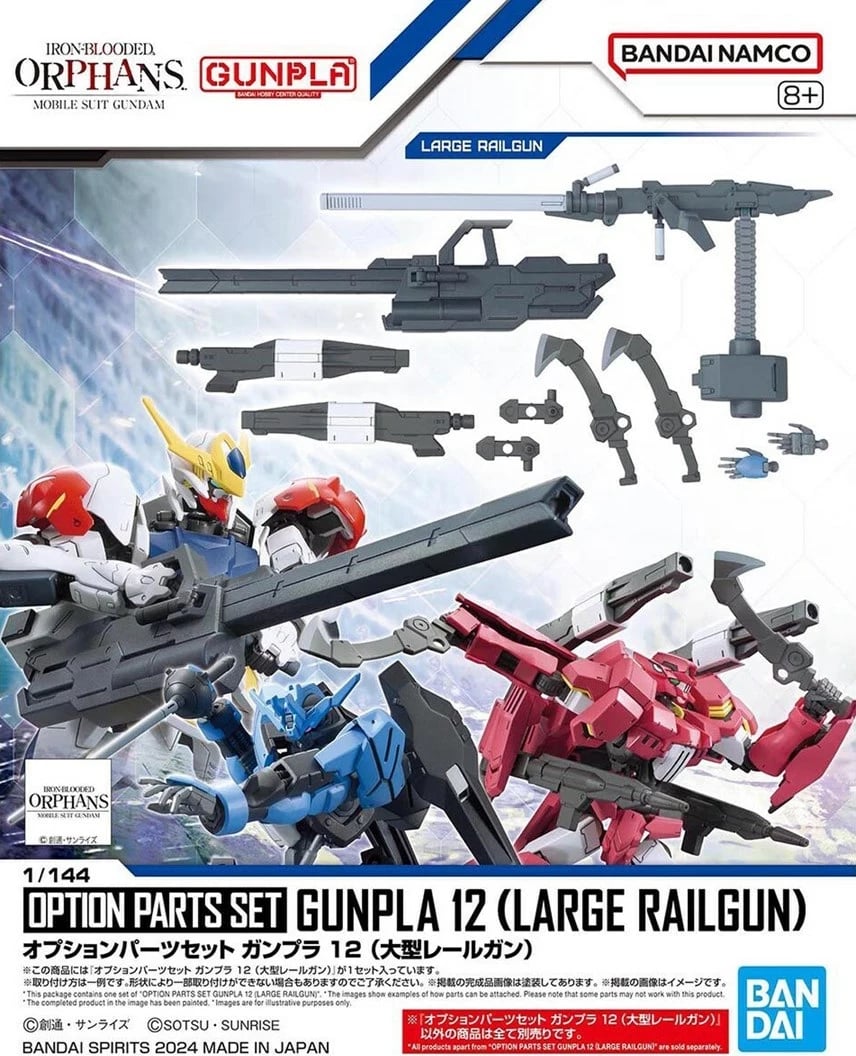 Set pjesë opsionale Gunpla 1/144 BANDAI GUN67153, Large Railgun