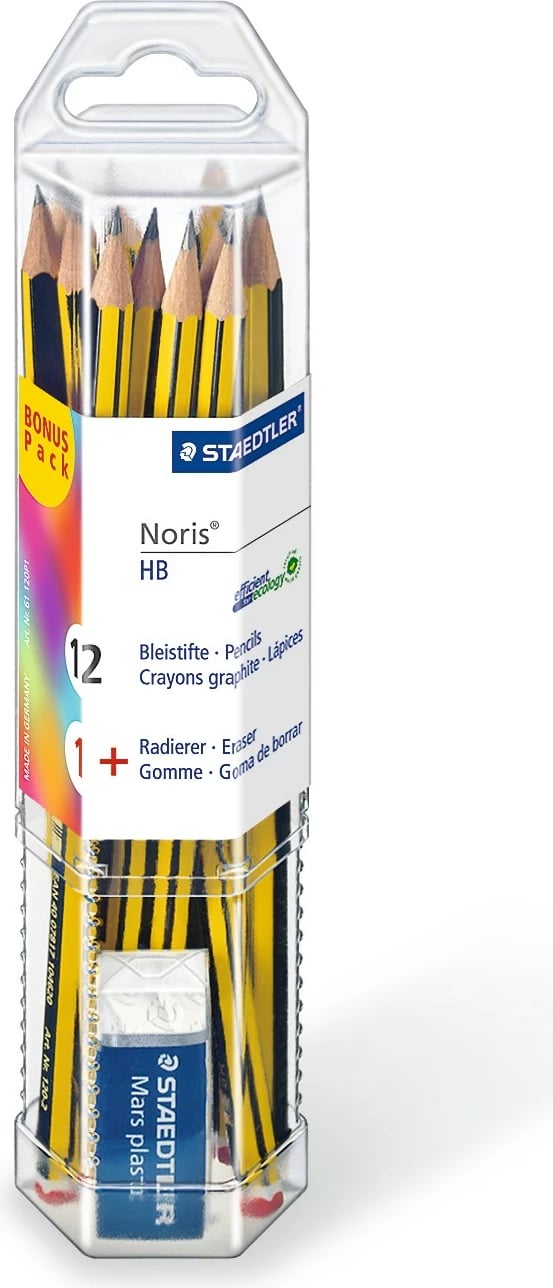 Set lapsa STAEDTLER Noris HB, 12 copë, multicolour