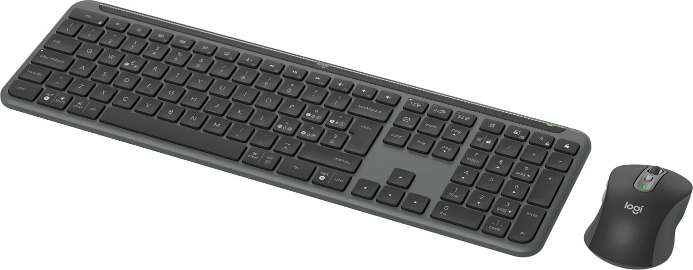 Set maus e tastierë Logitech SIGNATURE SLIM COMBO MK950, wireless, full-size, Bluetooth, bardhë