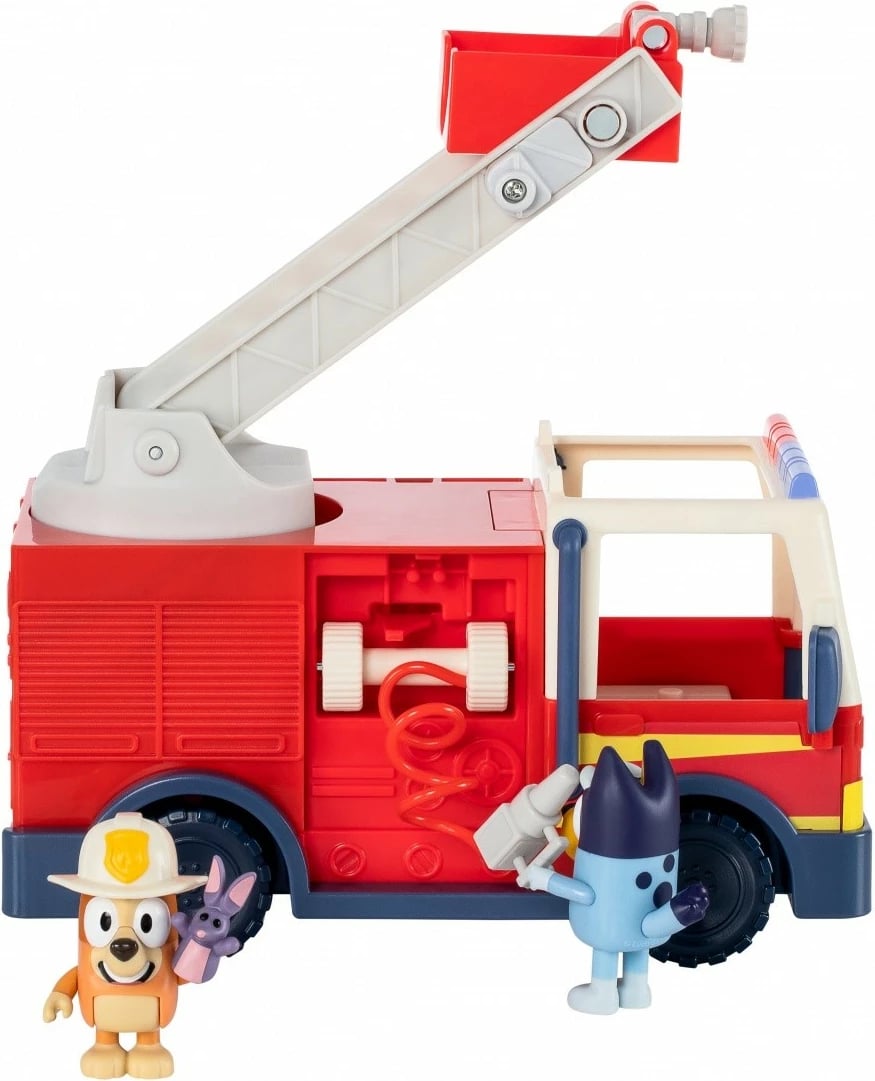 Set figurina Bluey me kamion zjarri, Tm Toys, BLU17610, plastikë, për fëmijë, shumëngjyrësh