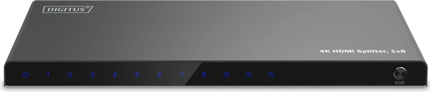 Ndarës HDMI Digitus DS-55338, 1x8, 4K Ultra HD, i zi