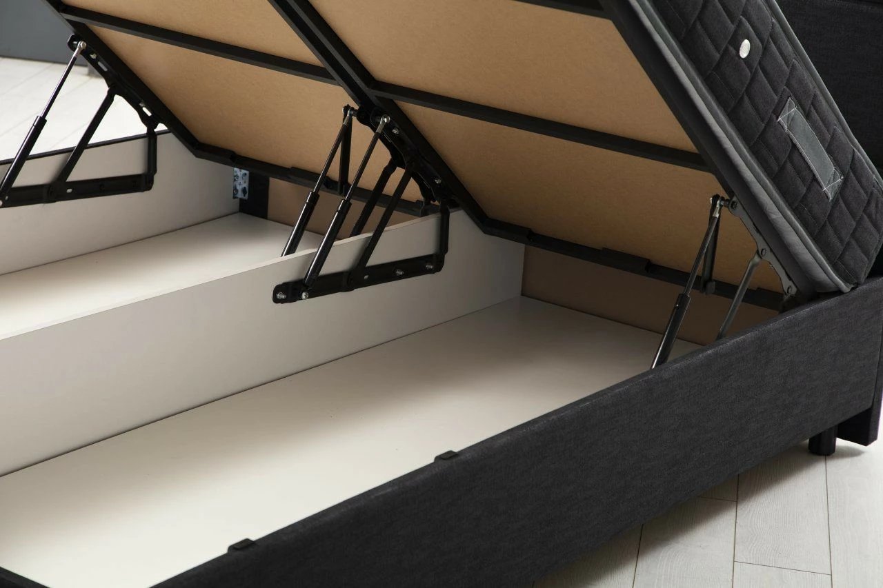 Set dyshek dopio, bazë dhe shtrat, Skye Decor, 150x200, ngjyrë antracit