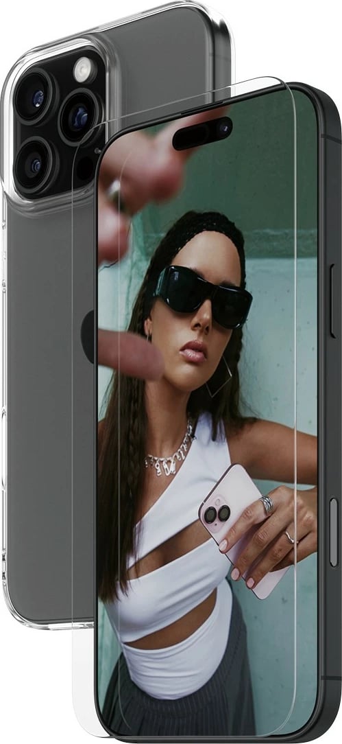 Mbështjellës PanzerGlass SAFE 2-in-1 për iPhone 16 Pro Max, transparent
