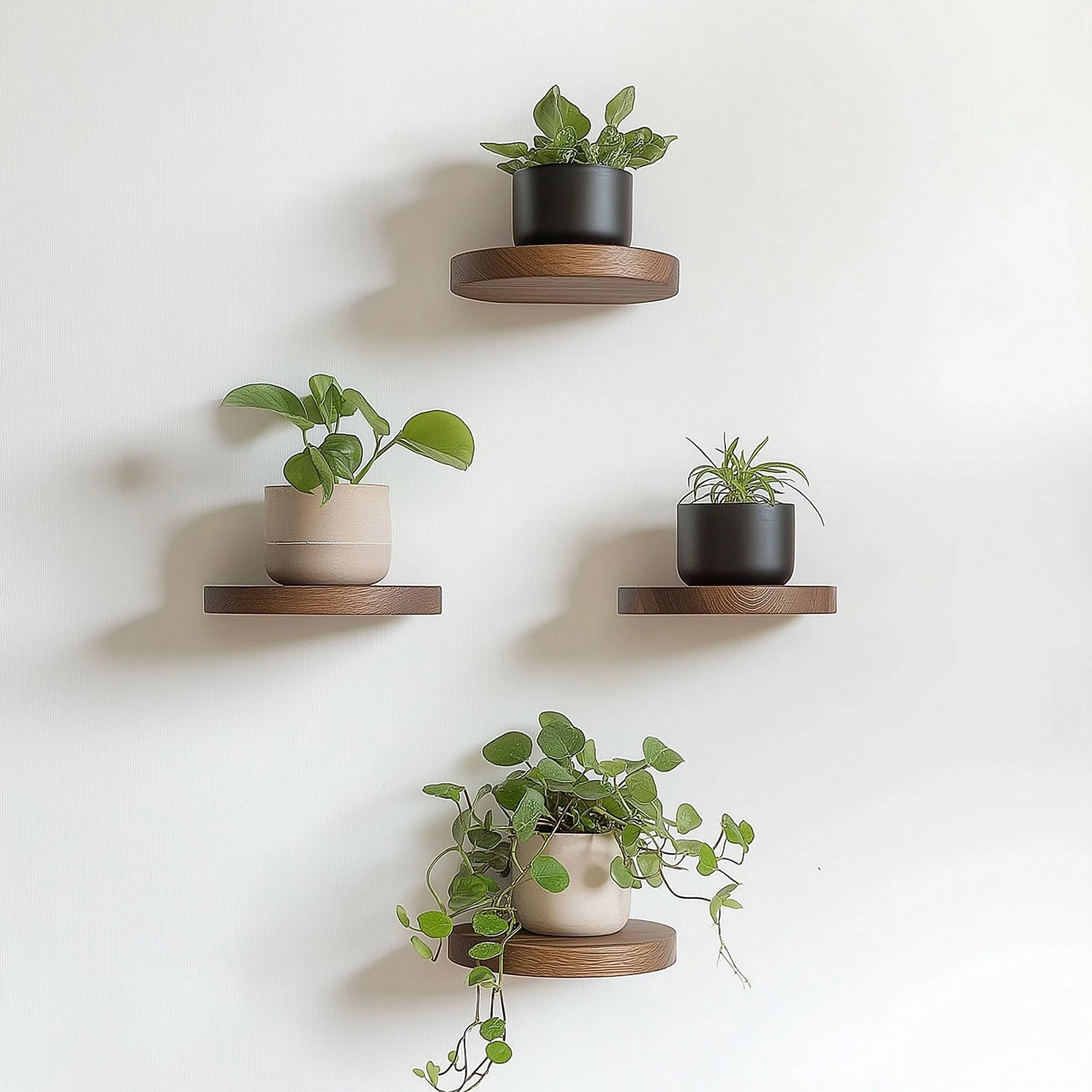 Raf dekorativ prej druri për mur, Skye Decor, Raf282 (4 copë)