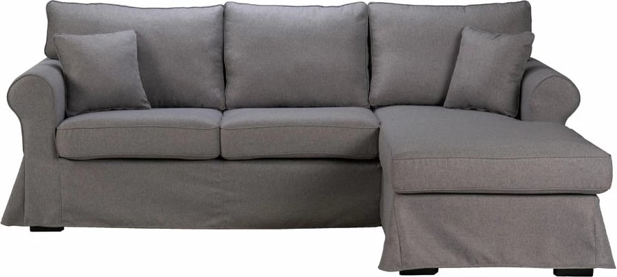 Këndare ASHLEY me mbulesë të heqshme, ngjyrë gri, 236x171x91