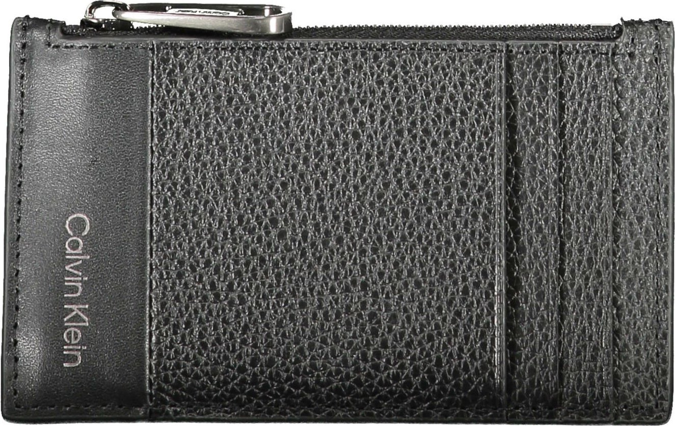 Portofol për meshkuj Calvin Klein, i zi