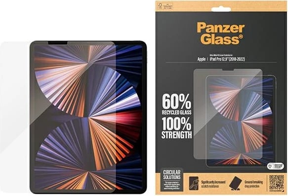 Xham mbrojtës PanzerGlass Ultra-Wide Fit për iPad Pro 12.9" 2018-2022