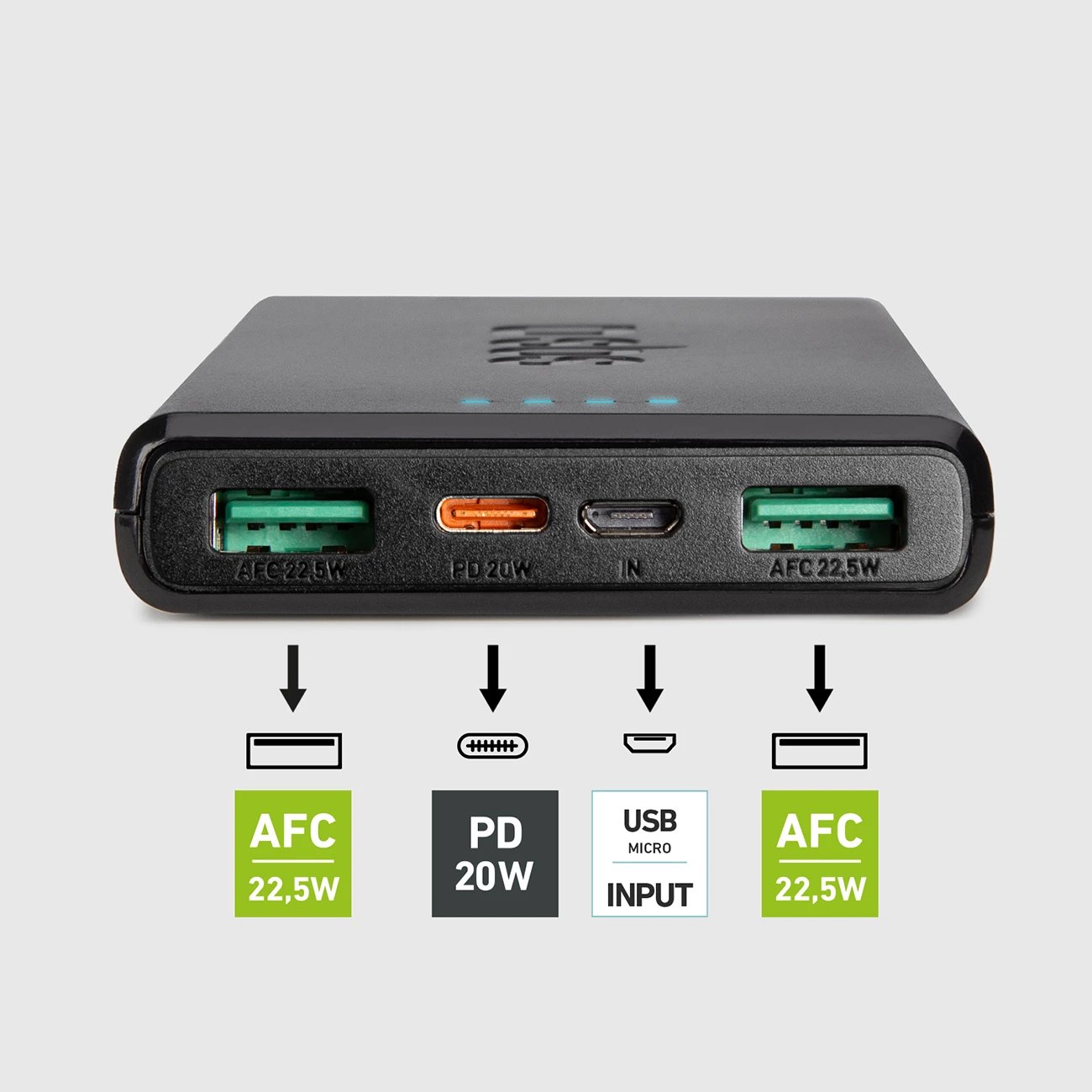 Powerbank SBS TTBB10000FASTPD20K 10000 mAh 20W, e zezë