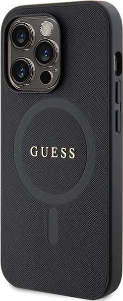 Mbështjellës Guess GUHMP14XPSAHMCK për iPhone 14 Pro Max 6.7", Saffiano MagSafe, zi Mbështjellës Guess GUHMP14XPSAHMCK për iPhone 14 Pro Max 6.7", Saffiano MagSafe, zi