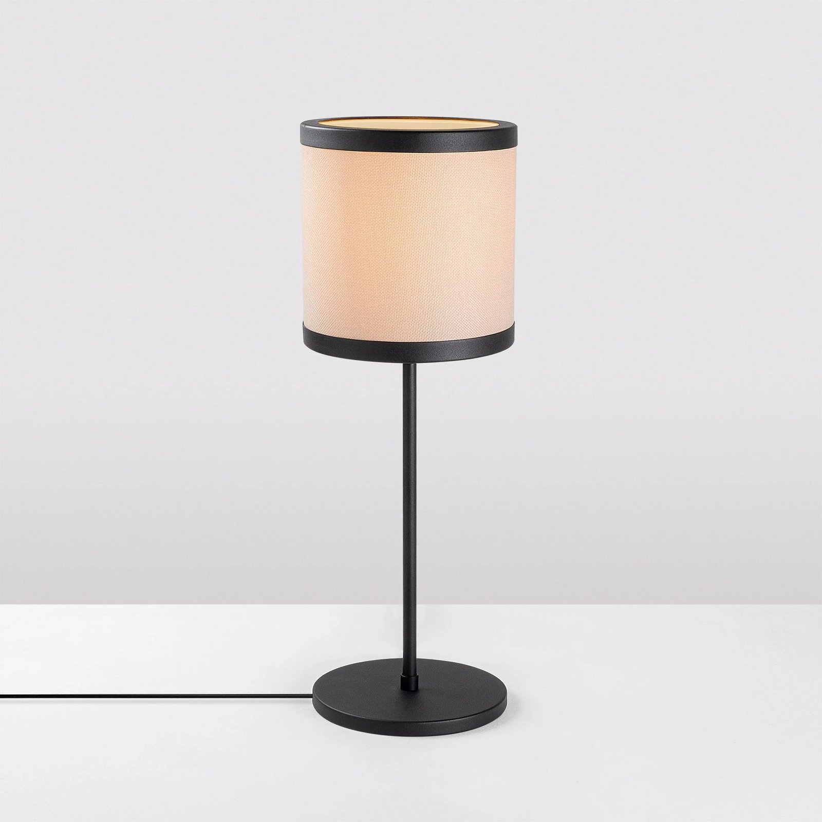 Llambë tavoline Opviq, WAY-11609-US, e zezë dhe e bardhë