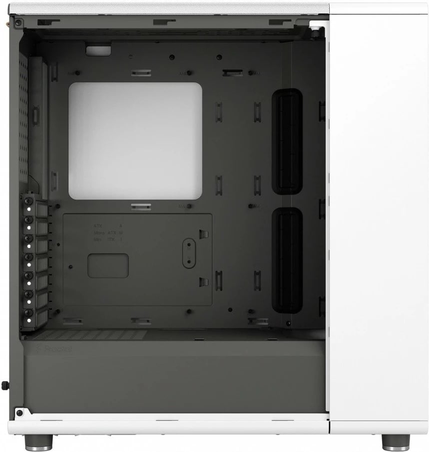 Kasë Fractal Design North Chalk White TG Clear Tint, ATX, xham i temperuar, e bardhë