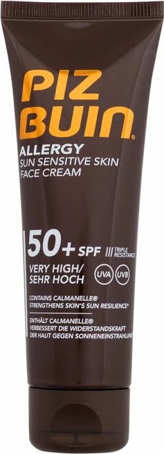Krem për fytyrë me SPF PIZ BUIN Allergy Sun Sensitive Skin SPF50+, 50ml